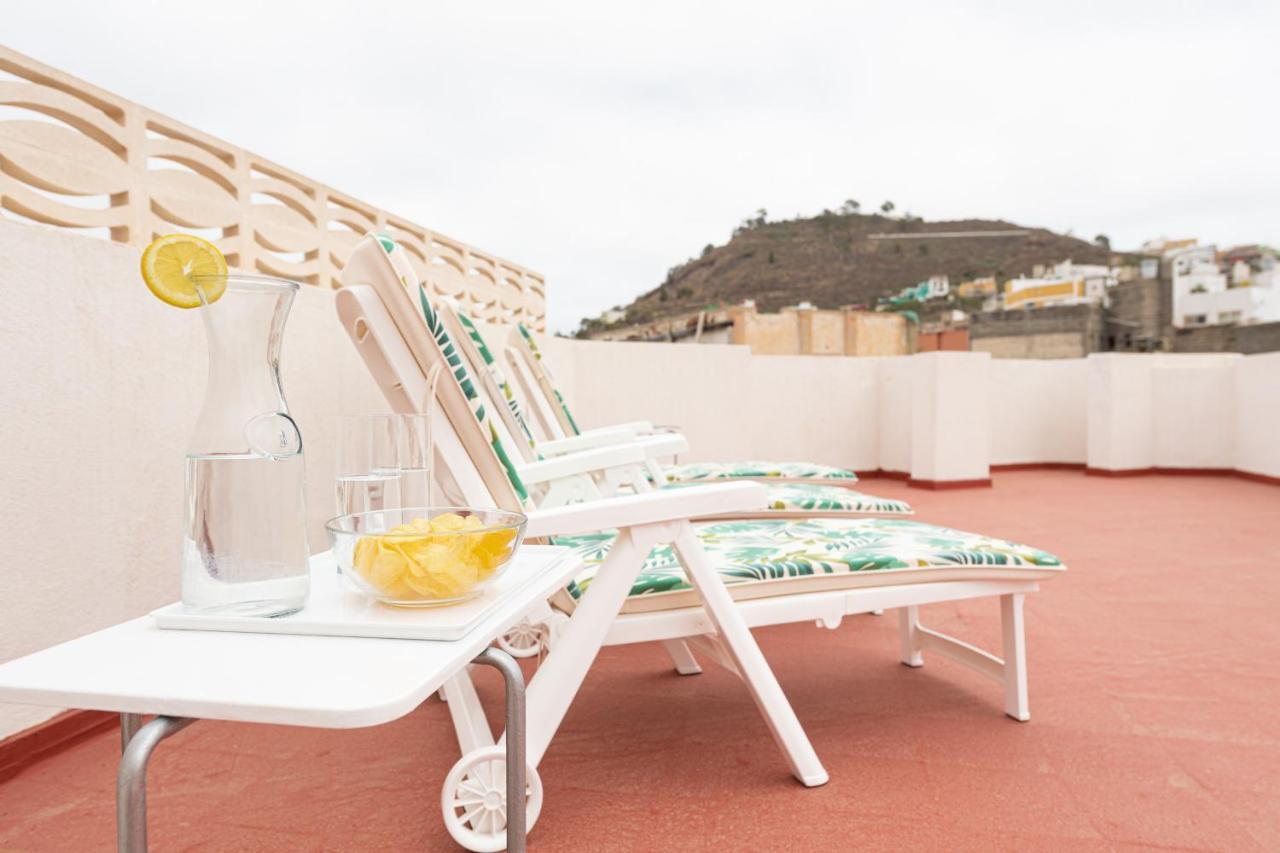Homeforguest New Duplex With Rooftop Next To Arucas Cathedral エクステリア 写真